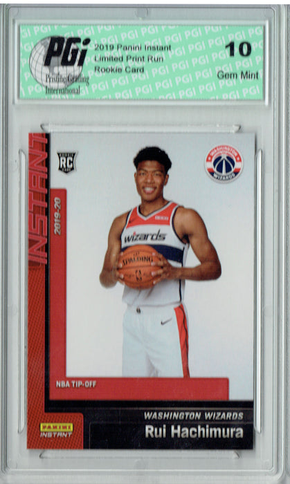 Rui Hachimura 2019 Panini Instant #12 Tip-Off 1/421 Made Rookie Card PGI 10