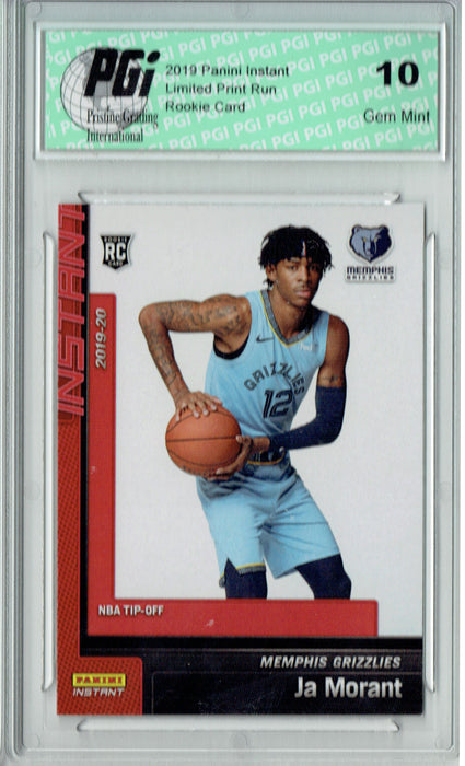 Ja Morant 2019 Panini Instant #10 Tip-Off 1/226 Made Rookie Card PGI 10