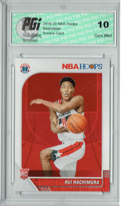 Rui Hachimura 2019 NBA Hoops #206 Gem Mint Rookie Card PGI 10