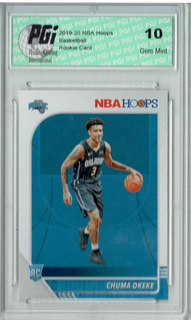 Chuma Okeke 2019 NBA Hoops #213 Gem Mint Rookie Card PGI 10