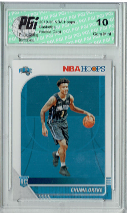 Chuma Okeke 2019 NBA Hoops #213 Gem Mint Rookie Card PGI 10