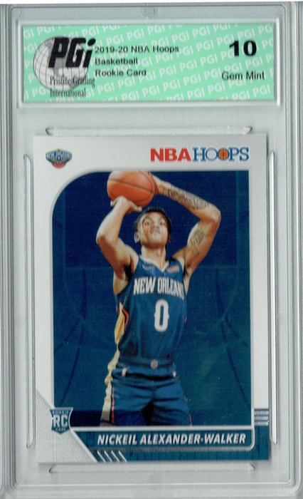 Nickeil Alexander-Walker 2019 NBA Hoops #214 Gem Mint Rookie Card PGI 10