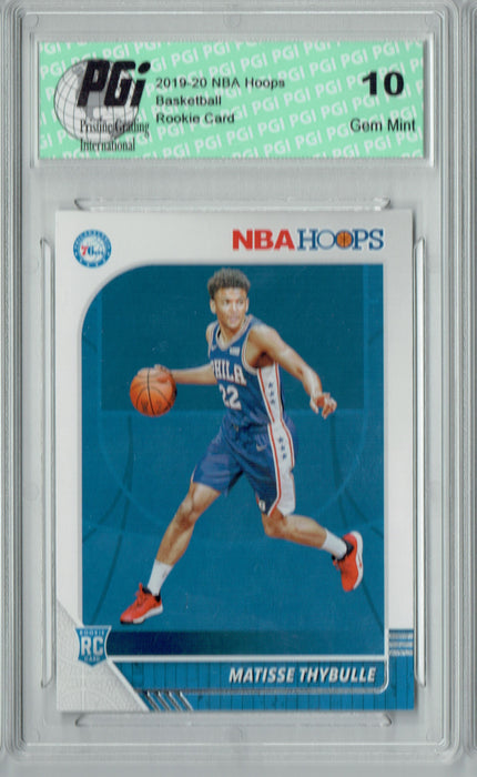 Matisse Thybulle 2019 NBA Hoops #239 Gem Mint Rookie Card PGI 10