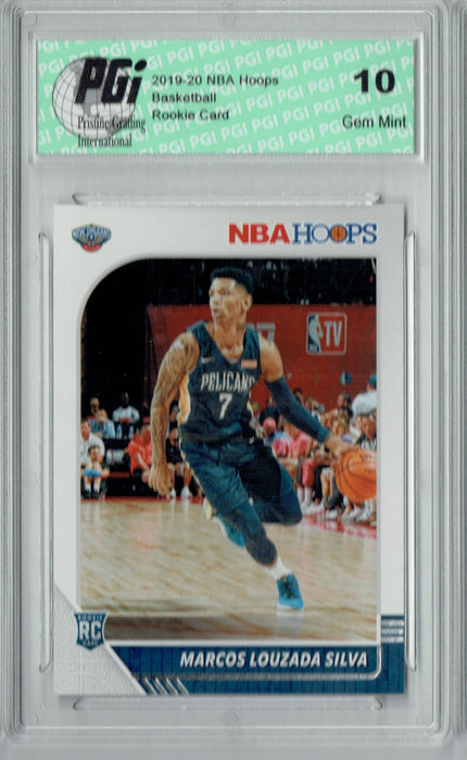 Marcos Louzada Silva 2019 NBA Hoops #250 Gem Mint Rookie Card PGI 10