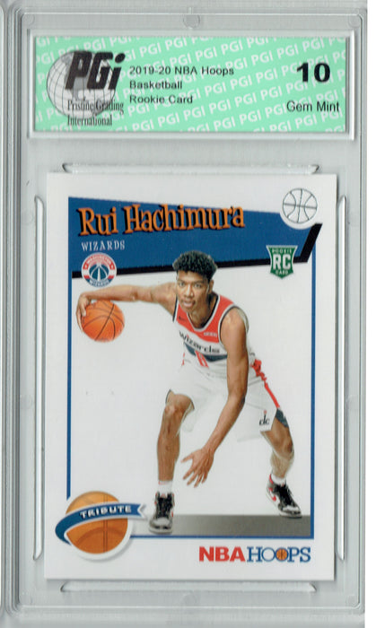 Rui Hachimura 2019 NBA Hoops #300 Tribute RC Rookie Card PGI 10