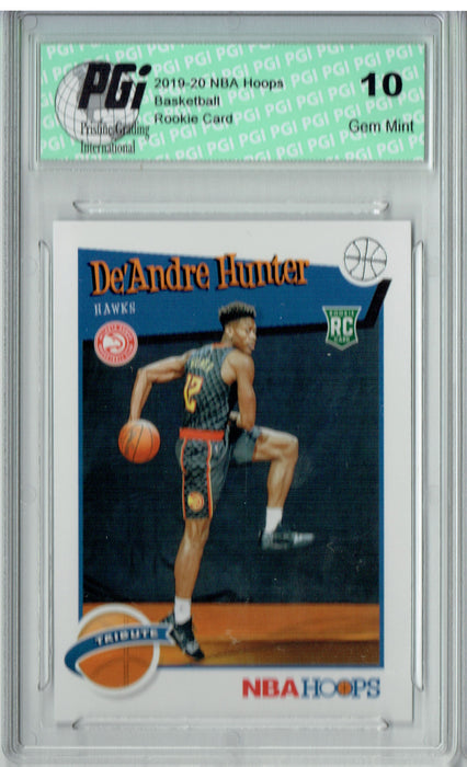 De'Andre Hunter 2019 NBA Hoops #299 Tribute RC Rookie Card PGI 10