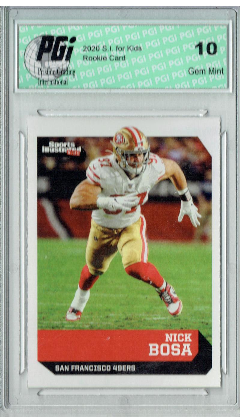 Nick Bosa 2020 SI for Kids #897  San Francisco Rookie Card PGI 10