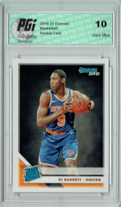 RJ Barrett 2019 Donruss Basketball #203 Gem Mint Rookie Card PGI 10