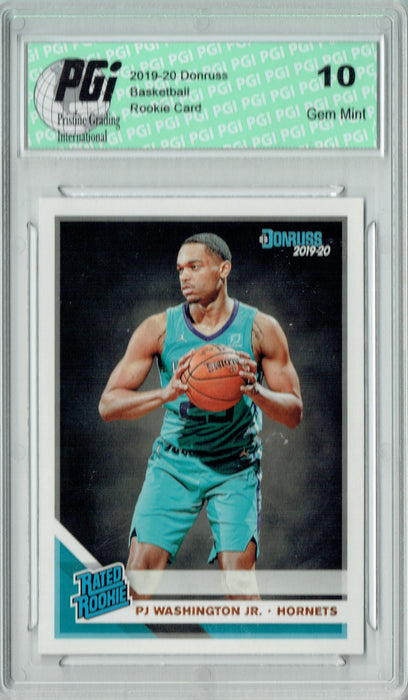 PJ Washington Jr. 2019 Donruss Basketball #211 Gem Mint Rookie Card PGI 10