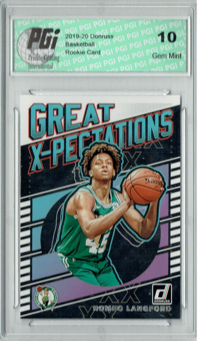 Romeo Langford 2019 Donruss #6 Great X-Pectations Rookie Card PGI 10