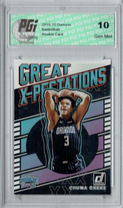 Chuma Okeke 2019 Donruss #8 Great X-Pectations Rookie Card PGI 10