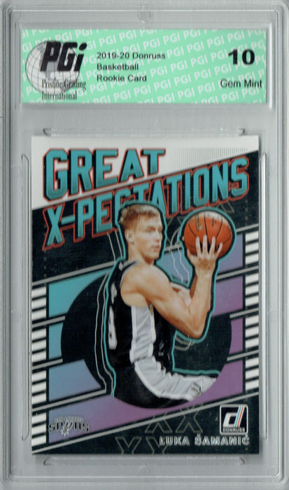 Luka Samanic 2019 Donruss #20 Great X-Pectations Rookie Card PGI 10