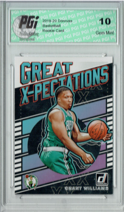 Grant Williams 2019 Donruss #12 Great X-Pectations Rookie Card PGI 10