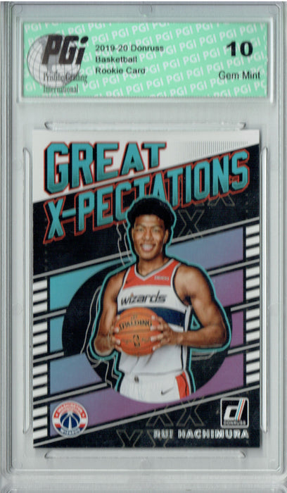 Rui Hachimura 2019 Donruss #13 Great X-Pectations Rookie Card PGI 10