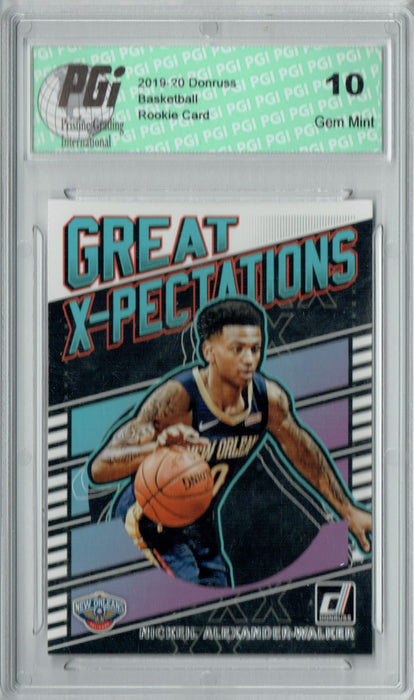 Nickeil Alexander-Walker 2019 Donruss #18 Great X-Pectations Rookie Card PGI 10