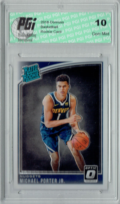 Michael Porter Jr. 2018 Donruss Optic #182 Rated Rookie Rookie Card PGI 10