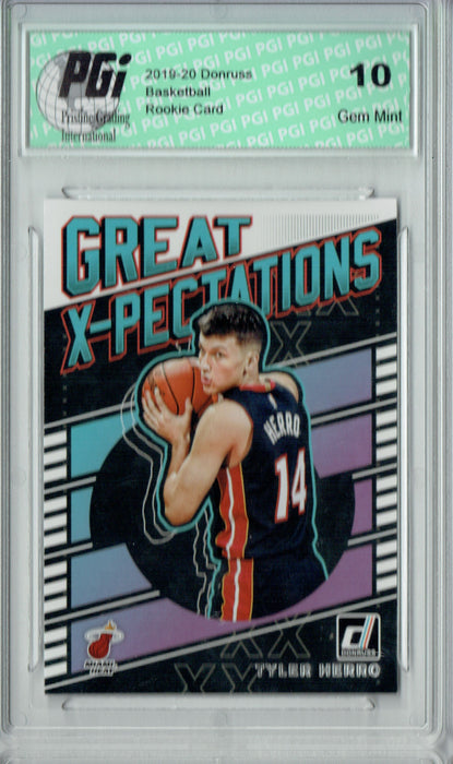 Tyler Herro 2019 Donruss #25 Great X-Pectations Rookie Card PGI 10