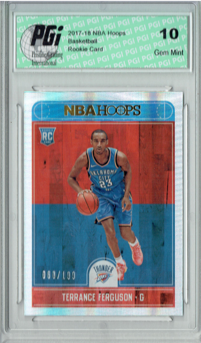 Terrance Ferguson 2017 Hoops #271 Silver SP, Only 199 Made Rookie Card PGI 10