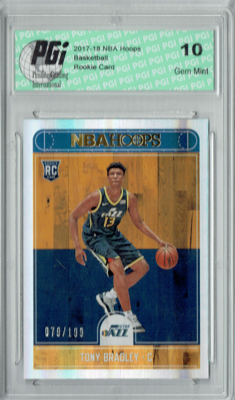 Tony Bradley 2017 Hoops #278 Silver SP, Only 199 Made Rookie Card PGI 10
