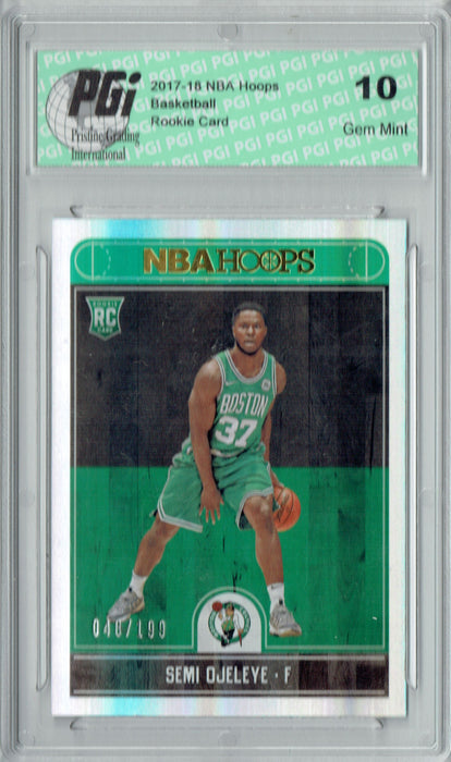 Semi Ojeleye 2017 Hoops #287 Silver SP, Only 199 Made Rookie Card PGI 10