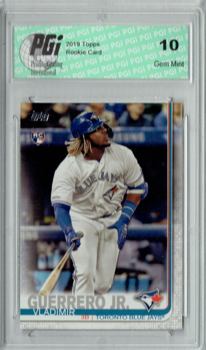 Vladimir Guerrero Jr. 2019 Topps #700 Batting Variation SP Rookie Card PGI 10