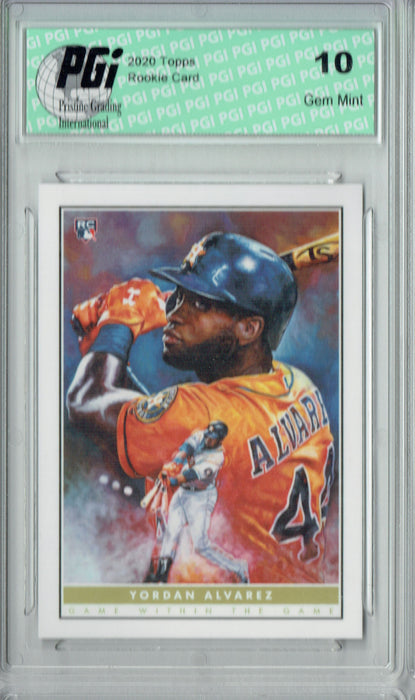 Yordan Alvarez 2020 Topps ##2 Game Within the Game Rookie Card PGI 10