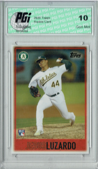 Jesus Luzardo 2020 Topps #34 Throwback  1 of 917 Rookie Card PGI 10