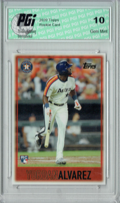 Yordan Alvarez 2020 Topps #31 Throwback  1 of 917 Rookie Card PGI 10