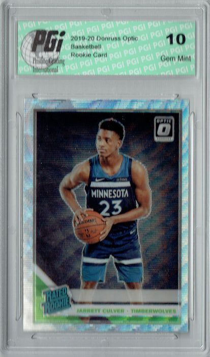 Jarrett Culver 2019 Fanatics Optic #160 Silver Wave Rookie Card PGI 10