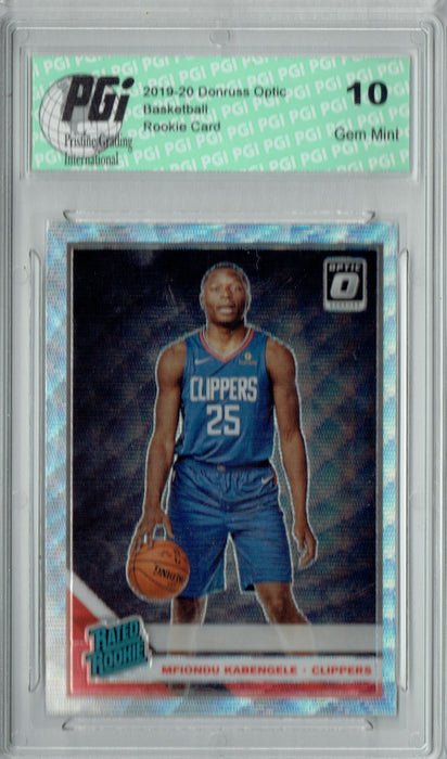 Mfiondu Kabengele 2019 Fanatics Optic #159 Silver Wave Rookie Card PGI 10