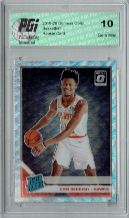 Cam Reddish 2019 Donruss Optic #170 Fanatics Silver Wave Rookie Card PGI 10