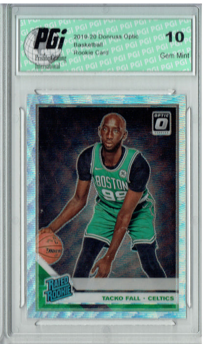 Tacko Fall 2019 Fanatics Optic #161 Silver Wave Rookie Card PGI 10