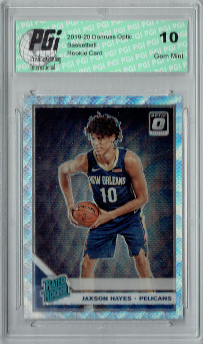 Jaxson Hayes 2019 Fanatics Optic #190 Silver Wave Rookie Card PGI 10