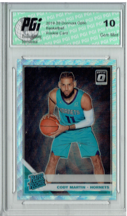 Cody Martin 2019 Fanatics Optic #181 Silver Wave Rookie Card PGI 10