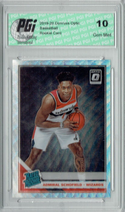 Admiral Schofield 2019 Fanatics Optic #187 Silver Wave Rookie Card PGI 10