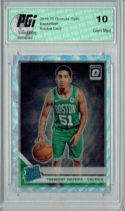 Tremont Waters 2019 Fanatics Optic #185 Silver Wave Rookie Card PGI 10