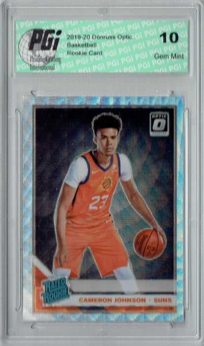 Cameron Johnson 2019 Fanatics Optic #200 Silver Wave Rookie Card PGI 10