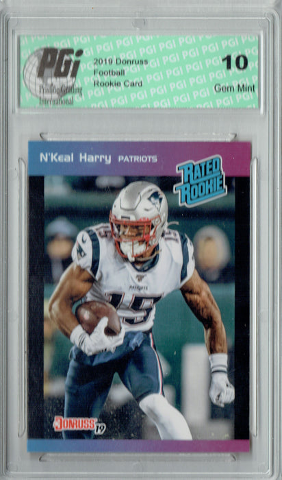 N'Keal Harry 2019 Donruss #9 Rated Rookie Retro 1/280 Rookie Card PGI 10