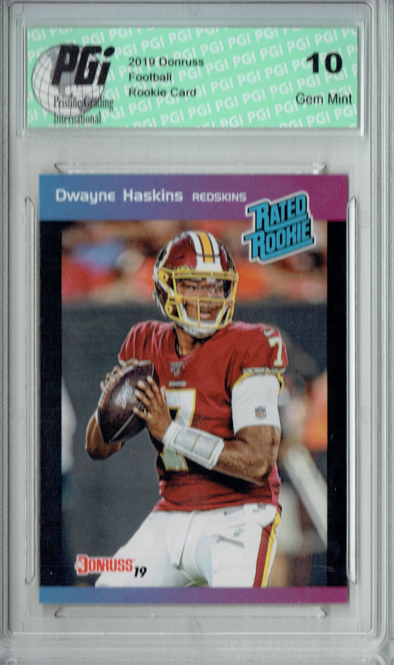 Dwayne Haskins 2019 Donruss #5 Rated Rookie Retro 1/280 Rookie Card PGI 10