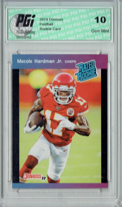 Mecole Hardman Jr. 2019 Donruss #15 Rated Rookie Retro 1/280 Rookie Card PGI 10