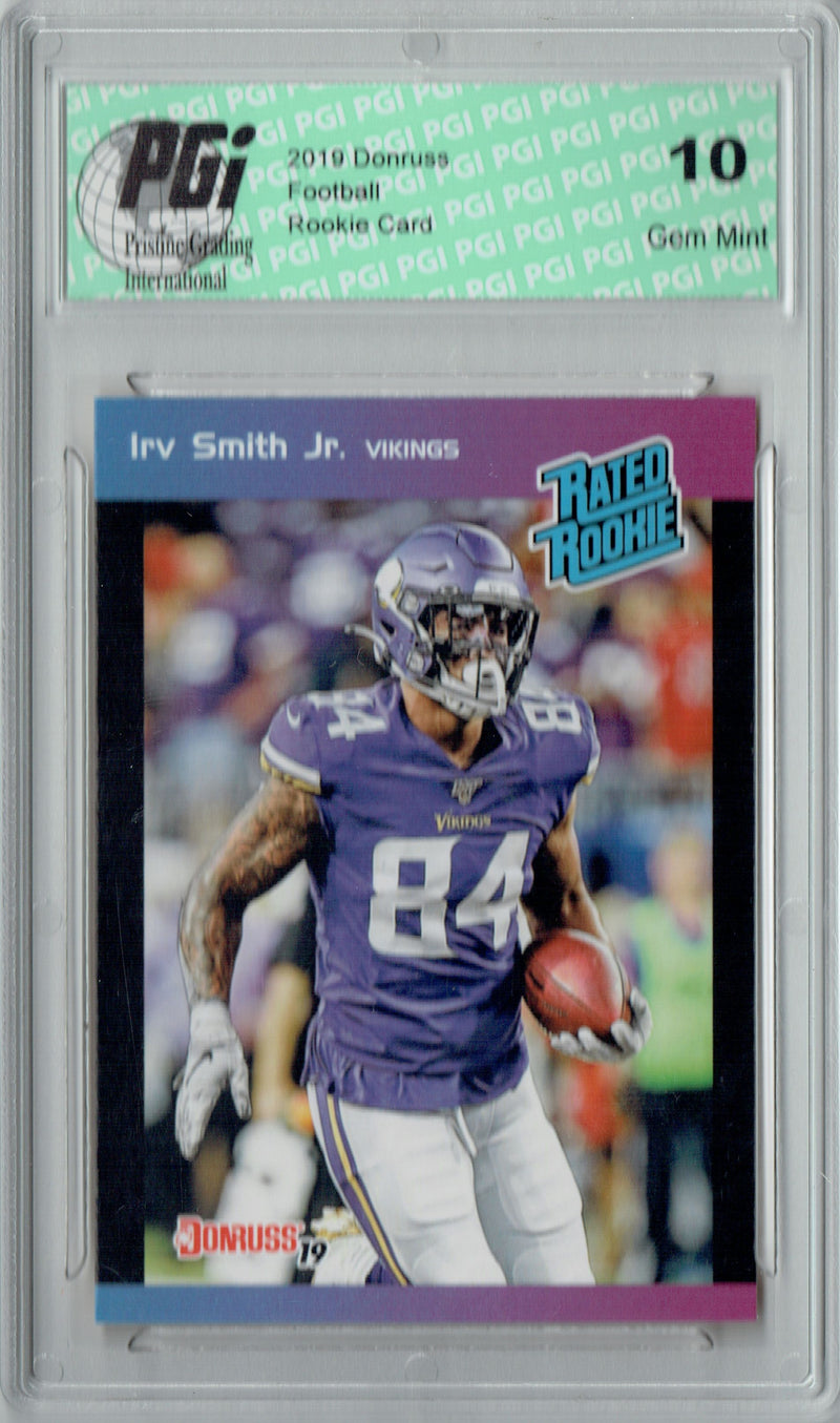 Irv Smith Jr. 2019 Donruss #12 Rated Rookie Retro 1/280 Rookie Card PGI 10