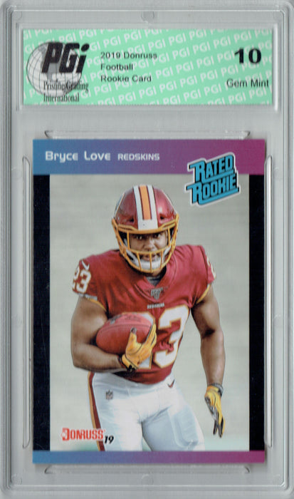 Bryce Love 2019 Donruss #31 Rated Rookie Retro 1/280 Rookie Card PGI 10