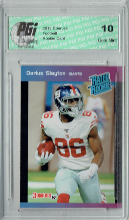 Darius Slayton 2019 Donruss #40 Rated Rookie Retro 1/280 Rookie Card PGI 10