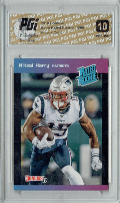 N'Keal Harry 2019 Donruss #9 PRISTINE Rated Retro 1/280 Rookie Card PGI 10