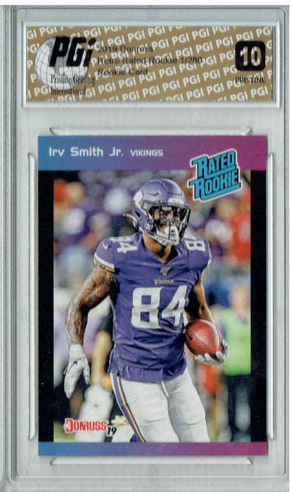 Irv Smith Jr. 2019 Donruss #12 PRISTINE Rated Retro 1/280 Rookie Card PGI 10