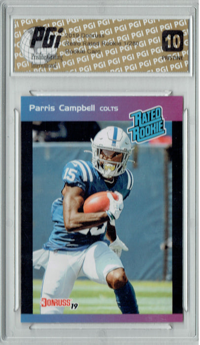 Parris Campbell 2019 Donruss #17 PRISTINE Rated Retro 1/280 Rookie Card PGI 10