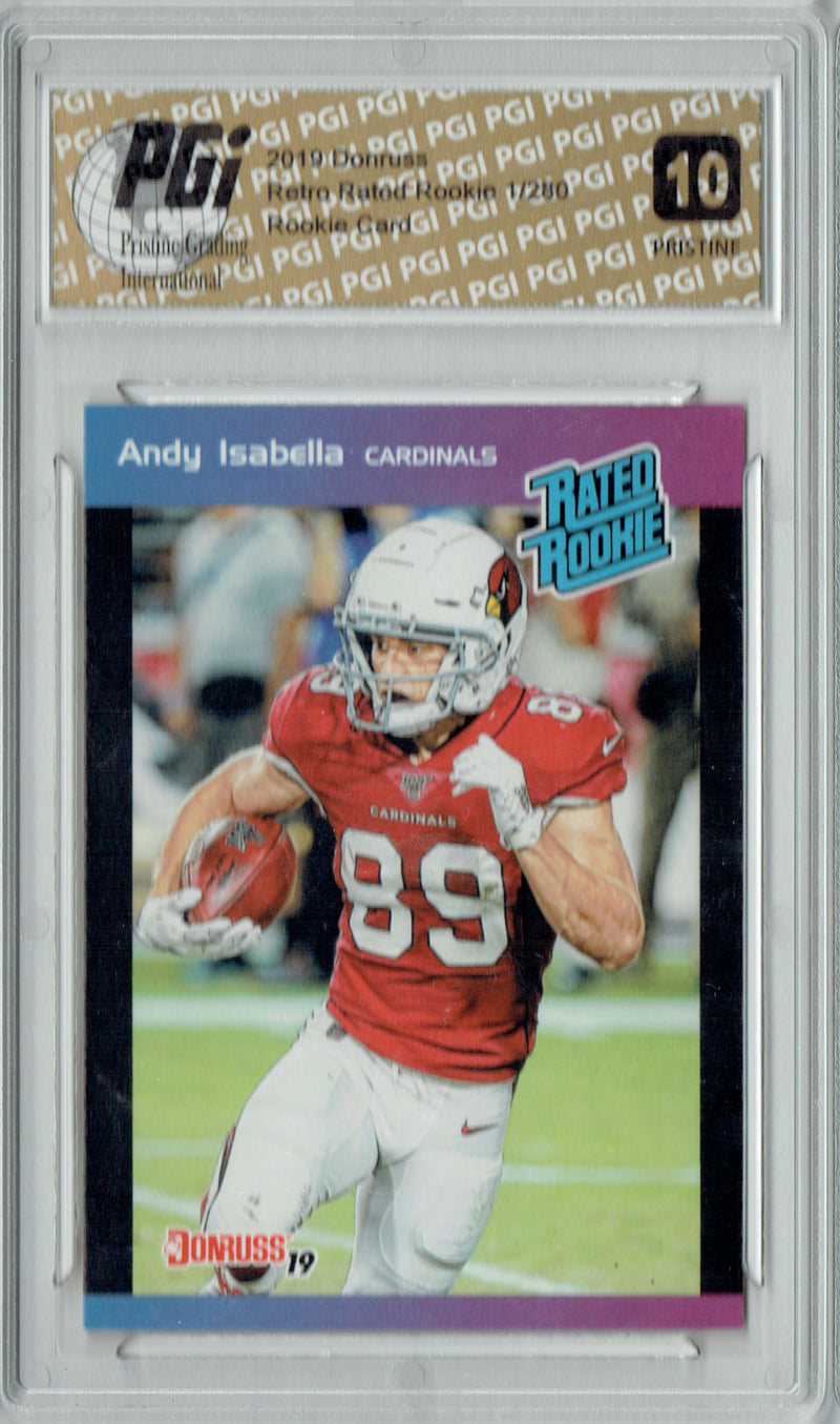 Andy Isabella 2019 Donruss #18 PRISTINE Rated Retro 1/280 Rookie Card PGI 10