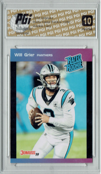 Wil Grier 2019 Donruss #27 PRISTINE Rated Retro 1/280 Rookie Card PGI 10