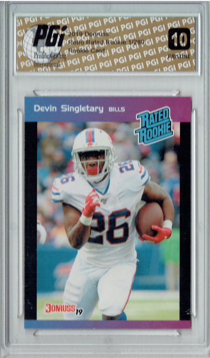 Devin Singletary 2019 Donruss #23 PRISTINE Rated Retro 1/280 Rookie Card PGI 10