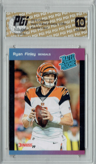 Ryan Finley 2019 Donruss #30 PRISTINE Rated Retro 1/280 Rookie Card PGI 10